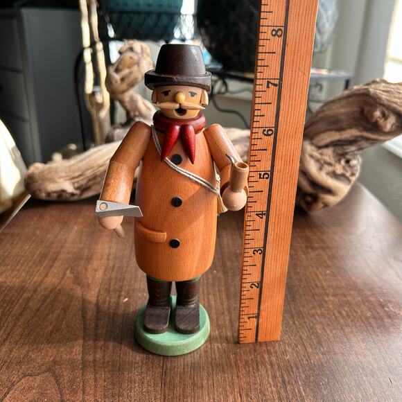 New Erzgebirge Incense Wooden Handmade German Figure smoker forest worker - Picture 9 of 9